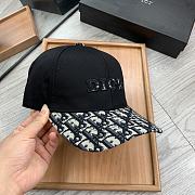 Dior Canvas Hat Black  - 3