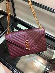 YSL Envelope In White Size 31x21x8cm  - 5