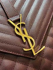 YSL Envelope In White Size 31x21x8cm  - 3