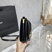 YSL Solferino Velvet Black 635025 Size 22x18x5cm - 4