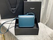 YSL Solferino Box Turquoise Green Original Leather 634305 Size 23x16x6cm - 2