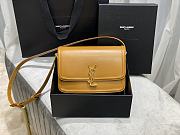 YSL Solferino Box Caramel Original Leather 634305 Size 23x16x6cm - 1