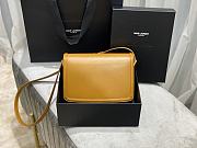 YSL Solferino Box Caramel Original Leather 634305 Size 23x16x6cm - 4