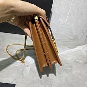YSL Cassandra Caviar Cownhide Brown 532750 Size 22x16.5x5.5cm - 2