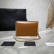 YSL Cassandra Caviar Cownhide Brown 532750 Size 22x16.5x5.5cm - 3