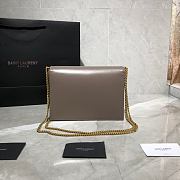 YSL Cassandra Caviar Cownhide Grey 532750 Size 22x16.5x5.5cm - 4