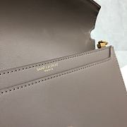 YSL Cassandra Caviar Cownhide Grey 532750 Size 22x16.5x5.5cm - 5