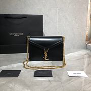 YSL Cassandra Caviar Cownhide Black 532750 Size 22x16.5x5.5cm - 1