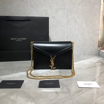 YSL Cassandra Caviar Cownhide Black 532750 Size 22x16.5x5.5cm