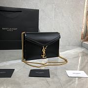 YSL Cassandra Caviar Cownhide Black 532750 Size 22x16.5x5.5cm - 5