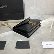 YSL Cassandra Caviar Cownhide Black 532750 Size 22x16.5x5.5cm - 6