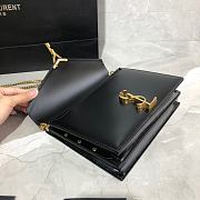 YSL Cassandra Caviar Cownhide Black 532750 Size 22x16.5x5.5cm - 4