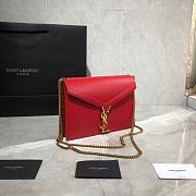 YSL Cassandra Caviar Cownhide Red 532750 Size 22x16.5x5.5cm - 6