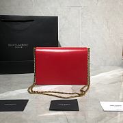 YSL Cassandra Caviar Cownhide Red 532750 Size 22x16.5x5.5cm - 4