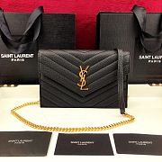 YSL Envelope Caviar Leather 393953 19cm - 1