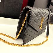 YSL Envelope Caviar Leather 393953 19cm - 4
