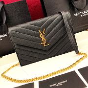 YSL Envelope Caviar Leather 393953 19cm - 3