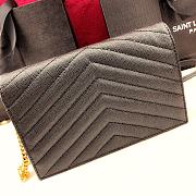 YSL Envelope Caviar Leather 393953 19cm - 2