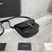 YSL Kaia Small Caflskin Black 619740 Size 18x15.5x5.5cm - 5