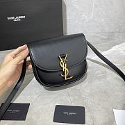 YSL Kaia Small Caflskin Black 619740 Size 18x15.5x5.5cm - 3