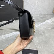 YSL Kaia Small Caflskin Black 619740 Size 18x15.5x5.5cm - 4