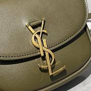 YSL Kaia Small Caflskin Olive Green 619740 Size 18x15.5x5.5cm - 2