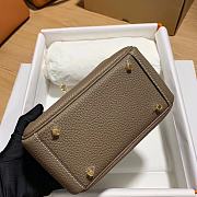 Hermes Mini Lindy Bag Grey - 5
