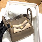 Hermes Mini Lindy Bag Grey - 3