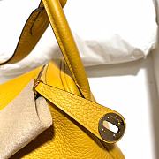 Hermes Mini Lindy Bag Yellow - 6