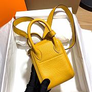 Hermes Mini Lindy Bag Yellow - 5