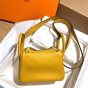 Hermes Mini Lindy Bag Yellow - 4