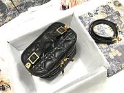Small Dior Travel Vanity Case Black Cannage Lambskin S5488 Size 18.5x13x10.5cm - 4