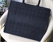 Dior Book Tote Black Cannage Emdroidery M1286 Size 41.5x32x5cm. - 3