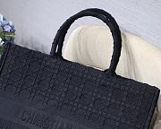 Dior Book Tote Black Cannage Emdroidery M1286 Size 41.5x32x5cm. - 2