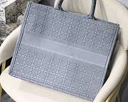 Dior Book Tote Blue Cannage Emdroidery M1286 Size 41.5x32x5cm. - 5