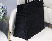 Dior Book Tote Black Camouflage Emdroidery M1286 Size 41.5x32x5cm. - 3