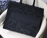 Dior Book Tote Black Camouflage Emdroidery M1286 Size 41.5x32x5cm. - 5