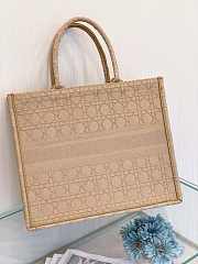 Small Dior Book Tote Beige Cannage Embroidery M1296 Size 36cm - 2