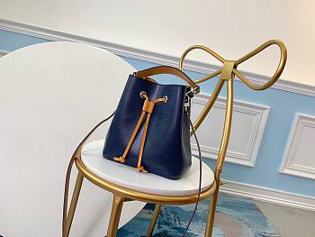 Louis Vuitton Néonoé BB Bucket Bag Epi Leather In Blue M57032 20cm