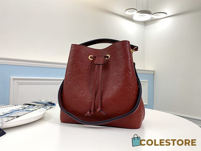 Louis Vuitton Néonoé MM Monogram In Wine M43985 Size 26x26x17.5cm - 1