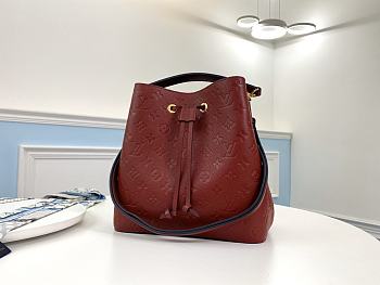 Louis Vuitton Néonoé MM Monogram In Wine M43985 Size 26x26x17.5cm