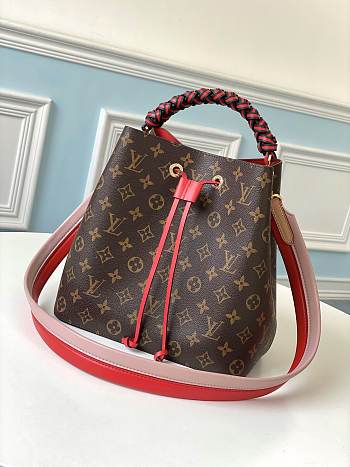 Louis Vuitton Néonoé BB Bucket Bag Monogram In Red M43985 26cm