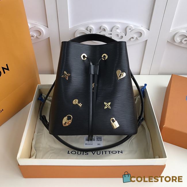 Louis Vuitton Néonoé Epi Leather Love Lock In Black M53237 Size 26x26x17.5 cm - 1