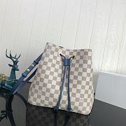Lousi Vuitton Néonoé MM Damier Leather In Blue M44020 26cm - 1