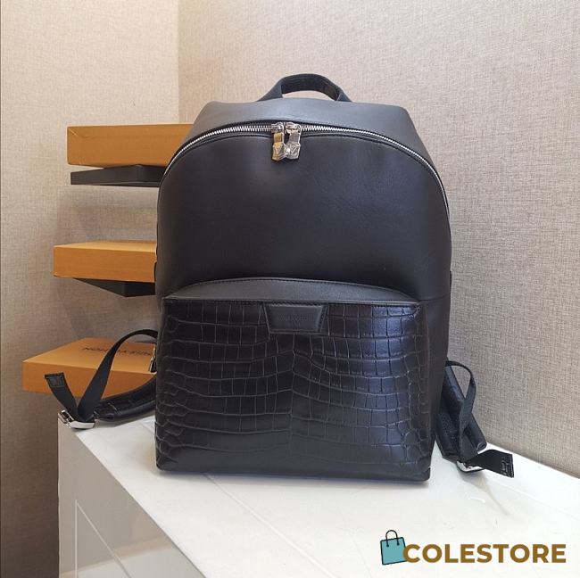 Louis Vuitton Discovery Backpack In Crocodile Leather N94721 Size 37cm - 1