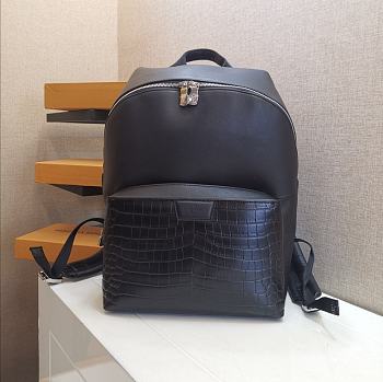 Louis Vuitton Discovery Backpack In Crocodile Leather N94721 Size 37cm