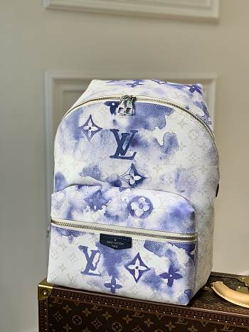 Louis Vuitton Discovery Backpack Watercolor Blue Canvas M45760 Size 37x40x20cm