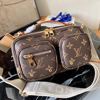 Louis Vuitton Utility Crossbody Bag Monogram M80446 Size 18cm