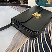 Celine Large Triomphe Bag Calfskin In Black 18737 Size 25x18x6cm - 3