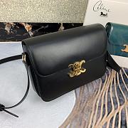 Celine Large Triomphe Bag Calfskin In Black 18737 Size 25x18x6cm - 2